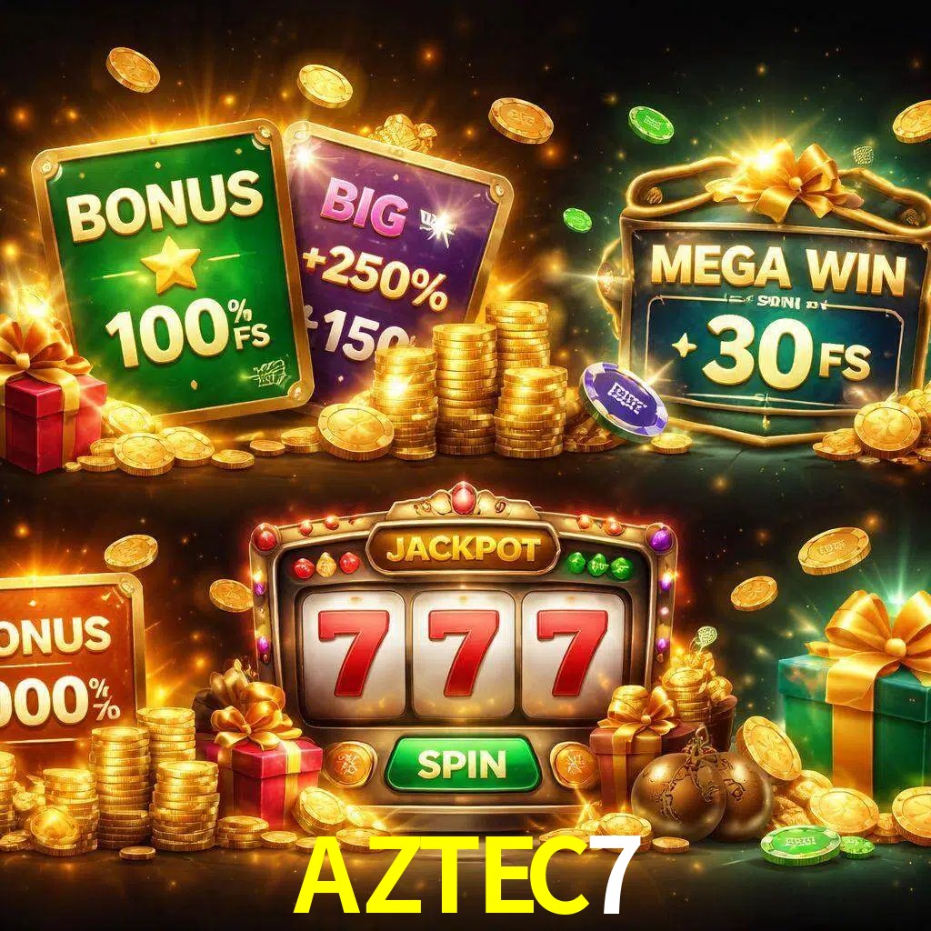 Tipos de bonos AZTEC7 incluyendo recompensas de bienvenida y promociones continuas